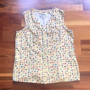 Northern Reflections sleeve less button down shirt